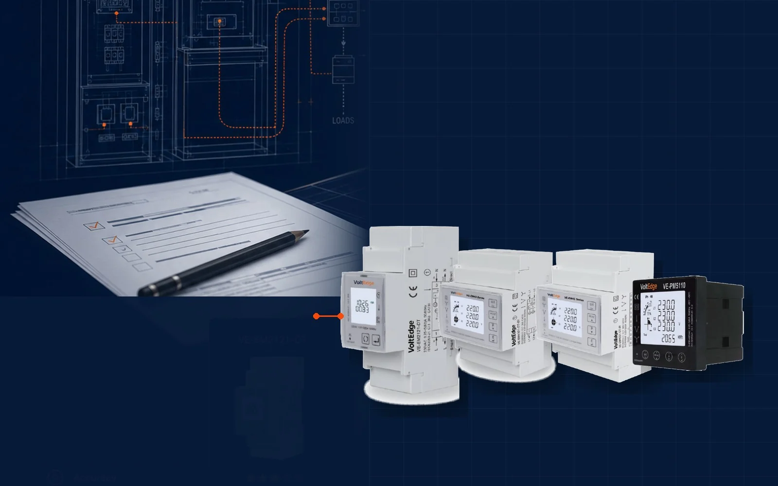 VoltEdge technical project support and energy meter selection concept