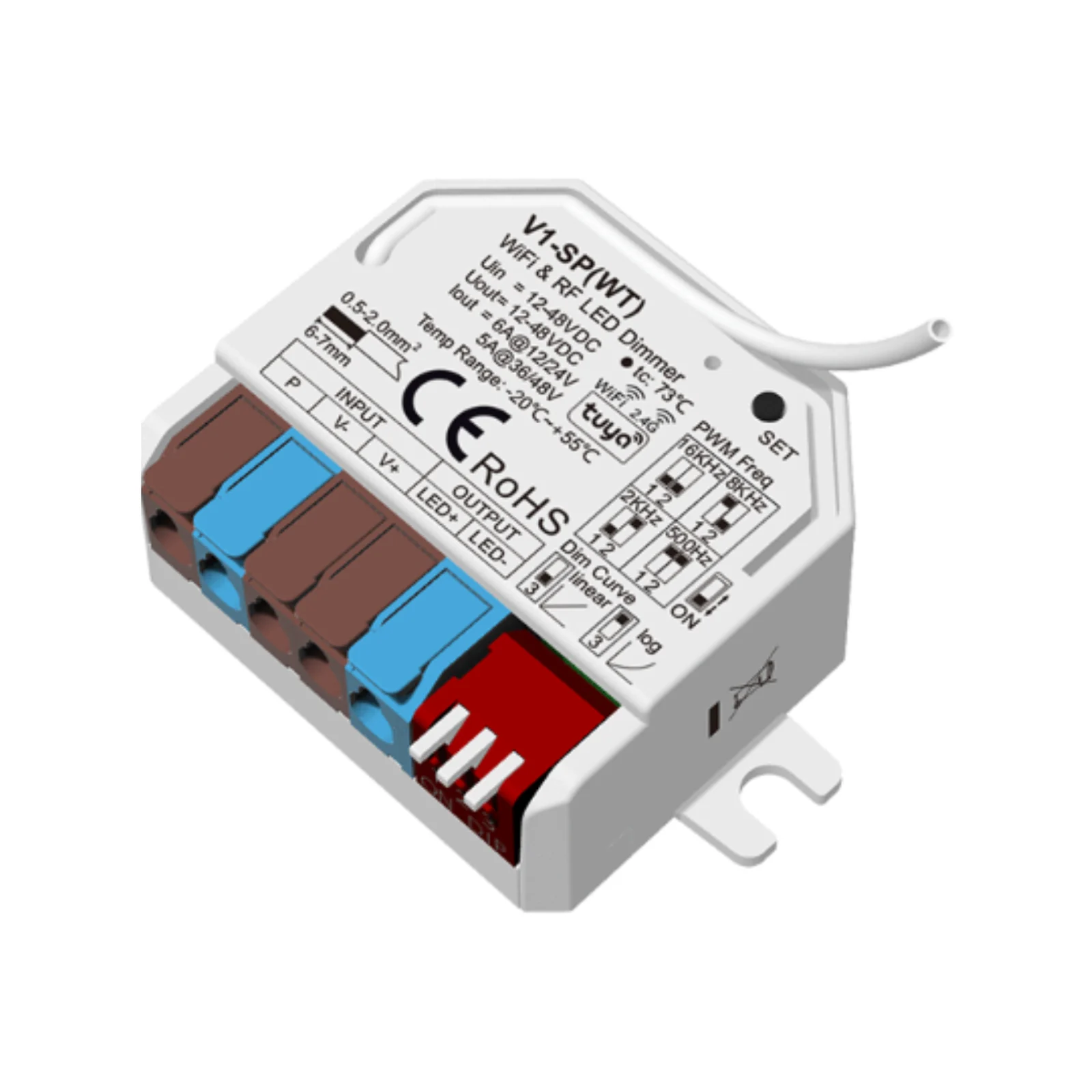 VE-LC01-WF Compact 1-Channel Wi-Fi & RF LED Controller, manufactured by Skydance (V1-SP(WT))
