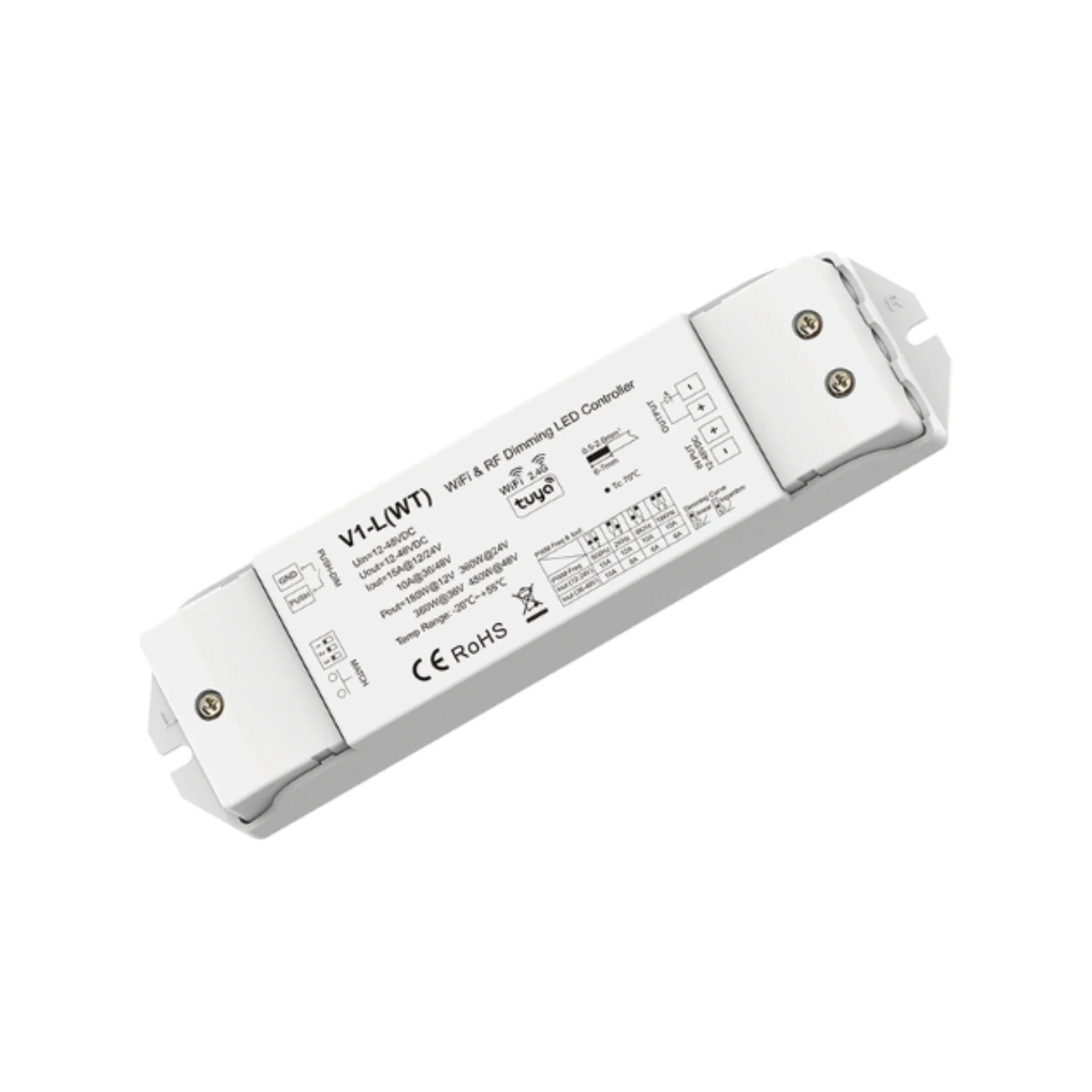 VE-LC02-WF High-Power 1-Channel Wi-Fi & RF LED Controller, manufactured by Skydance (V1-L(WT))