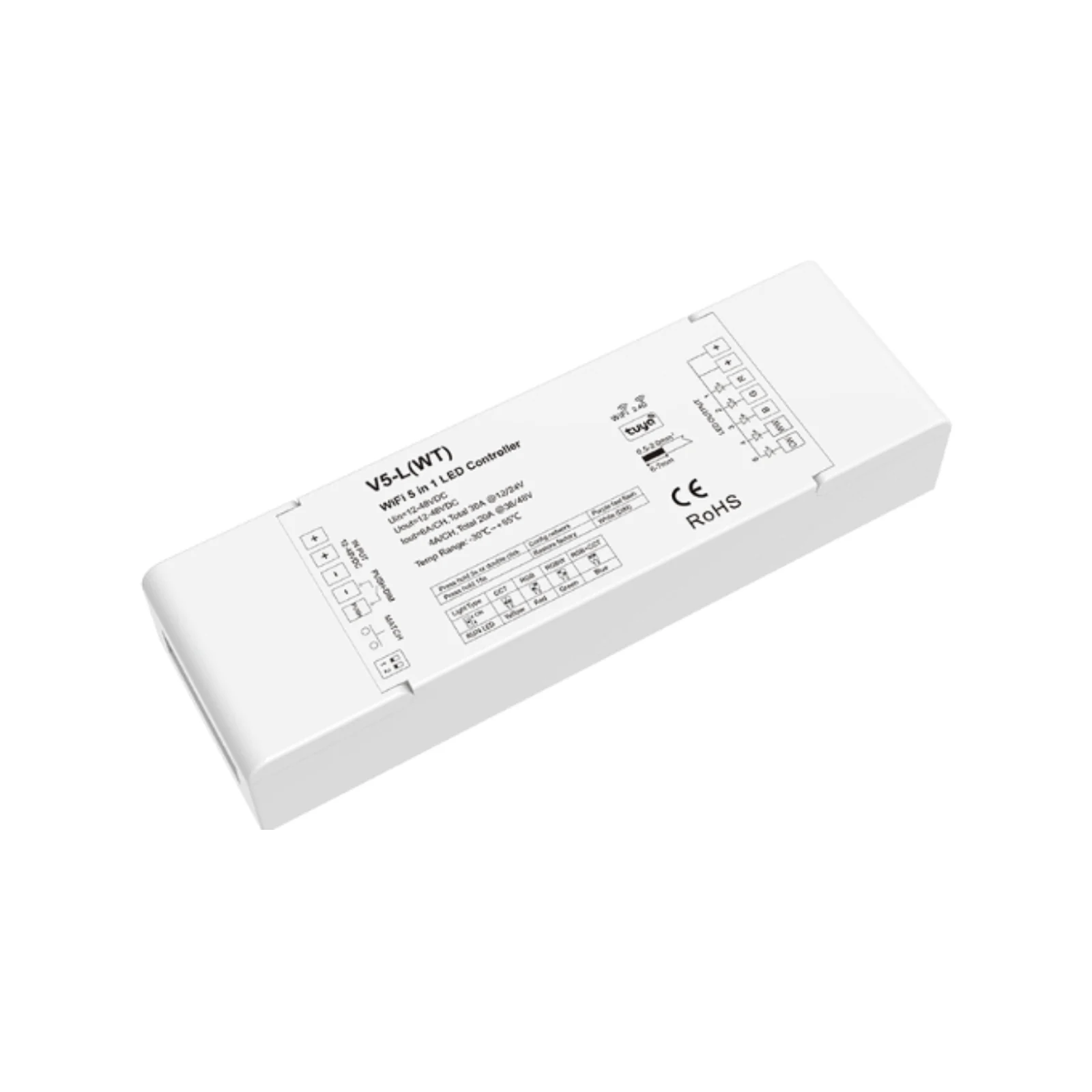 VE-LC04-WF 5-in-1 Wi-Fi & RF LED Controller, manufactured by Skydance (V5-L(WT))